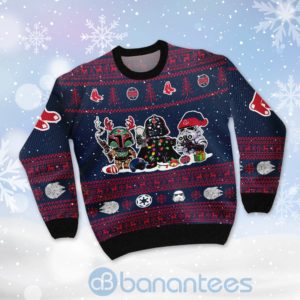 Boston Red Sox Star Wars Ugly Christmas 3D Sweater Product Photo
