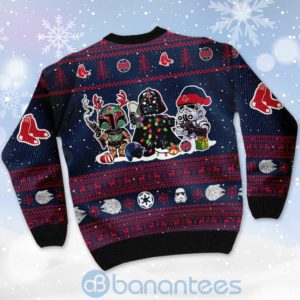 Boston Red Sox Star Wars Ugly Christmas 3D Sweater Product Photo