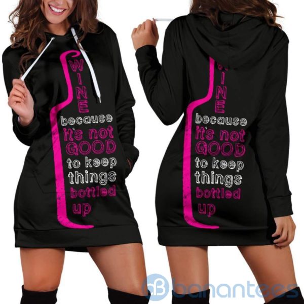 Bottled Up Hoodie Dress For Women Product Photo