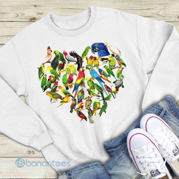 Breeds Of Parrot Graphic Sweatshirt For Men And Women Product Photo