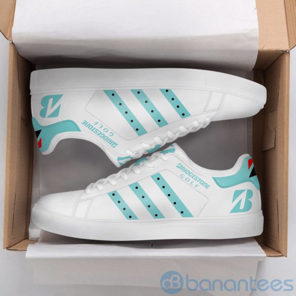 Bridgestone Bridgestone Golf Light Blue Striped Low Top Skate Shoes Product Photo