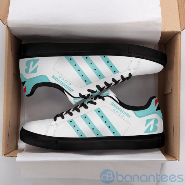 Bridgestone Bridgestone Golf Light Blue Striped Low Top Skate Shoes Product Photo