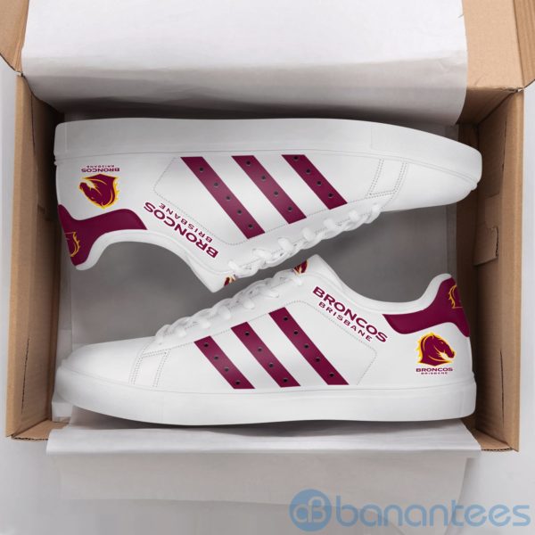 Brisbane Broncos Purple Striped Low Top Skate Shoes Product Photo