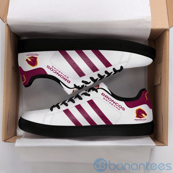 Brisbane Broncos Purple Striped Low Top Skate Shoes Product Photo