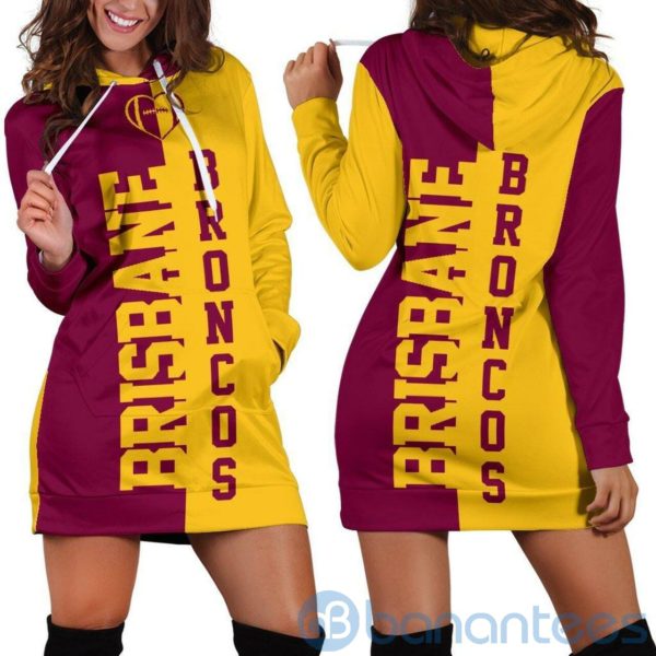 Brisbane Rugby Hoodie Dress For Women Product Photo