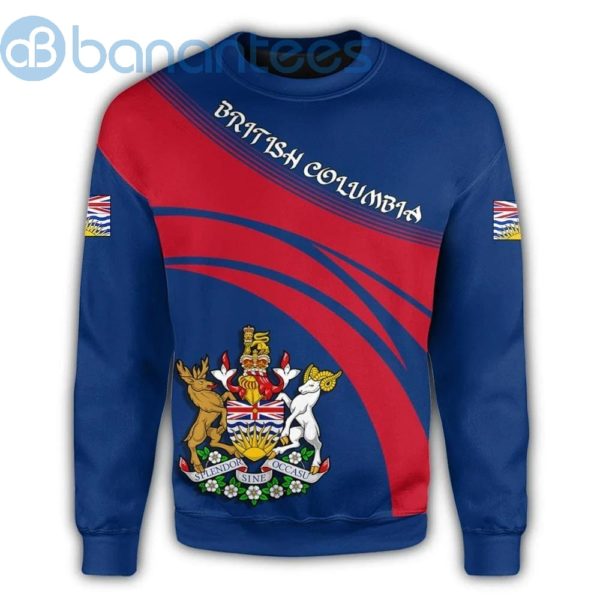 British Columbia Coat Of Arms Cricket Style All Over Printed 3D Sweatshirt Product Photo