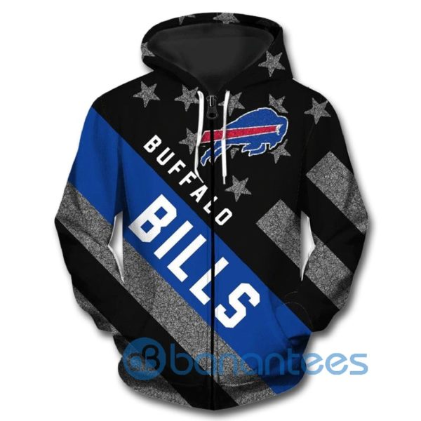 Buffalo Bills All Over Printed 3D Hoodie Zip Hoodie Product Photo