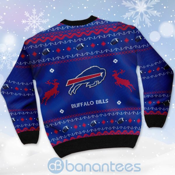 Buffalo Bills American Football Black Ugly Christmas 3D Sweater Product Photo