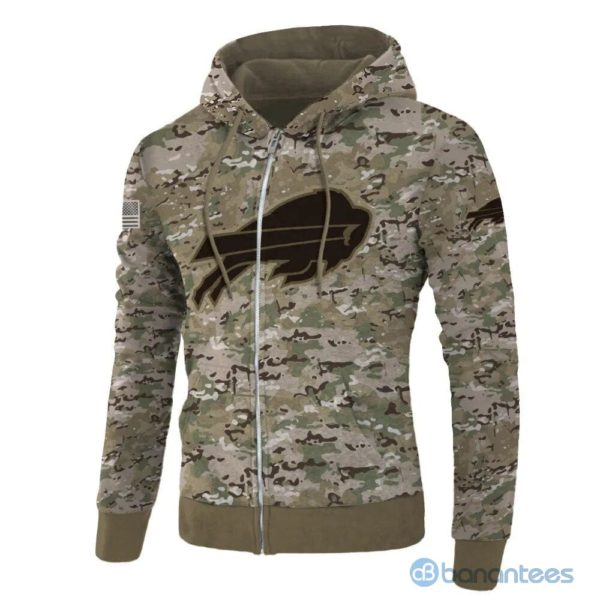 Buffalo Bills Camo All Over Printed 3D Hoodie Zip Hoodie Product Photo