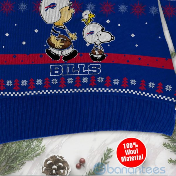 Buffalo Bills Funny Charlie Brown Peanuts Snoopy Ugly Christmas 3D Sweater Product Photo