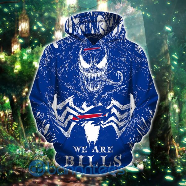 Buffalo Bills Hoodies Mens 3D, 3D Zip Hoodie Product Photo