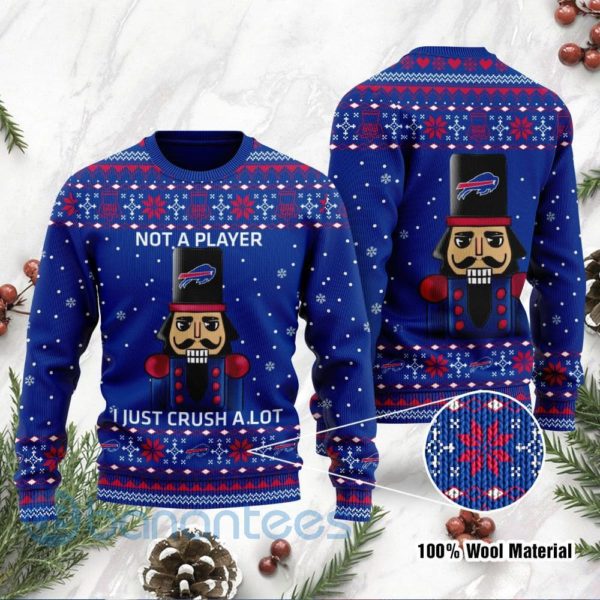 Buffalo Bills I Am Not A Player I Just Crush Alot Ugly Christmas 3D Sweater Product Photo