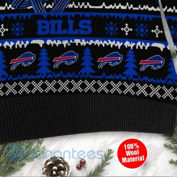 Buffalo Bills Jack Skellington Halloween Ugly Christmas 3D Sweater Product Photo