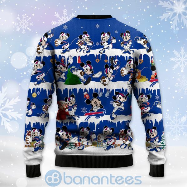 Buffalo Bills Mickey American Football Ugly Christmas 3D Sweater Product Photo