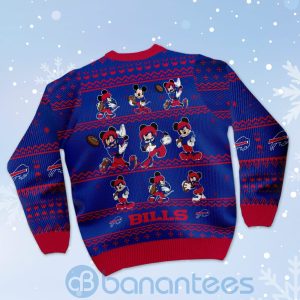 Buffalo Bills Mickey Mouse Ugly Christmas 3D Sweater Product Photo
