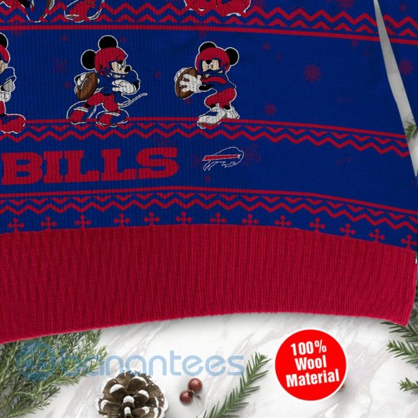Buffalo Bills Mickey Mouse Ugly Christmas 3D Sweater Product Photo