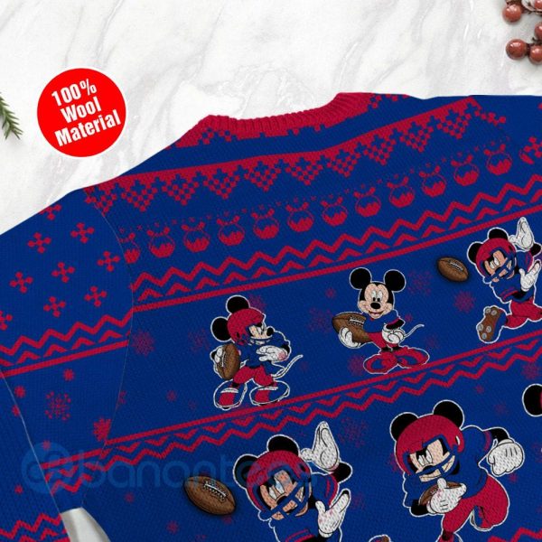 Buffalo Bills Mickey Mouse Ugly Christmas 3D Sweater Product Photo