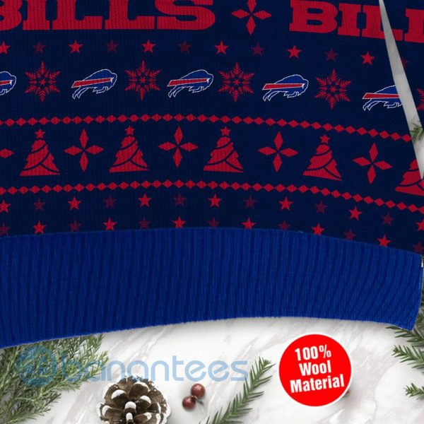 Buffalo Bills Santa Claus In The Moon Ugly Christmas 3D Sweater Product Photo