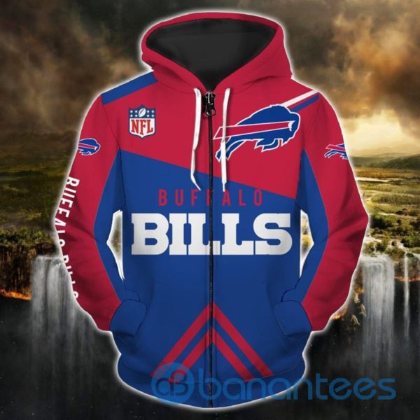 Buffalo Bills Zip Up All Over Printed Product Photo