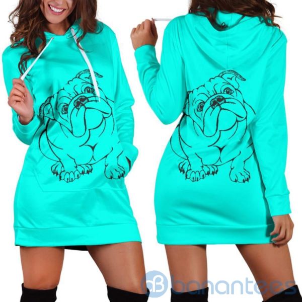 Bull With Attitude Hoodie Dress For Women Product Photo