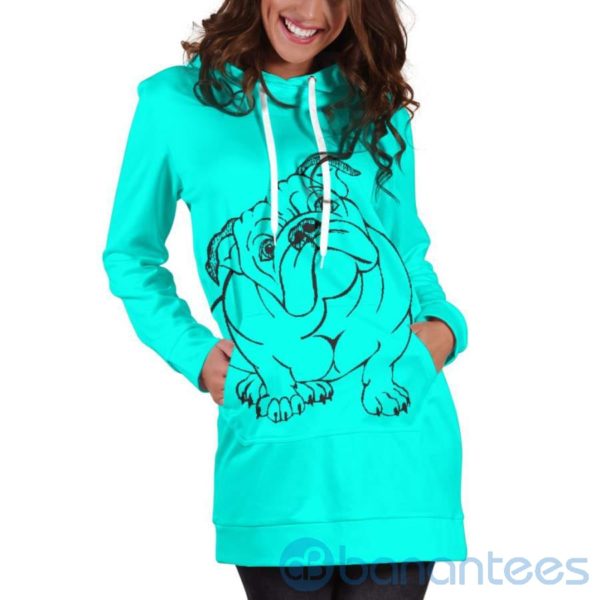 Bull With Attitude Hoodie Dress For Women Product Photo