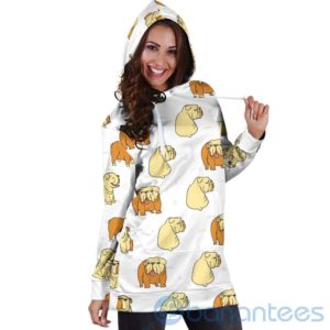 Bulldog Doodles Hoodie Dress For Women Product Photo