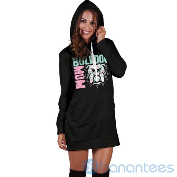 Bulldog Mom Hoodie Dress For Women Product Photo