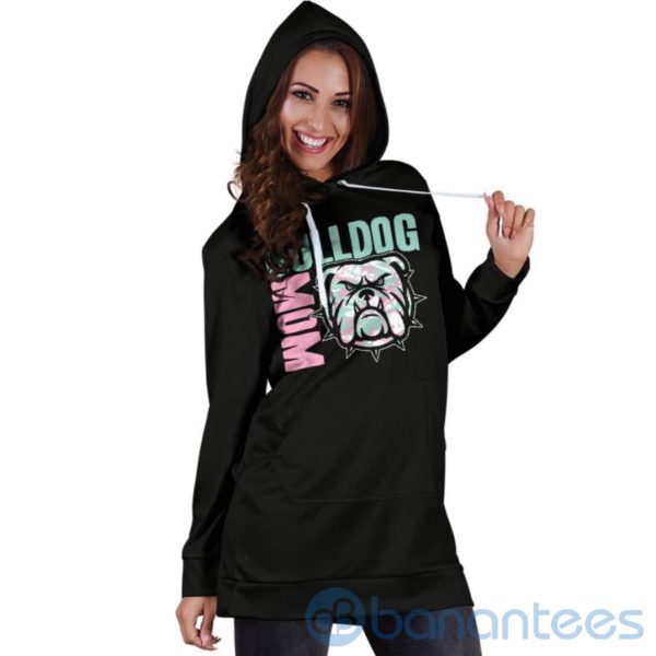 Bulldog Mom Hoodie Dress For Women Product Photo