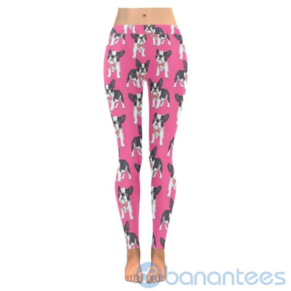 Bulldog Pink Leggings For Women Product Photo