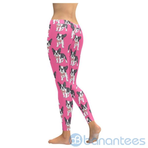 Bulldog Pink Leggings For Women Product Photo