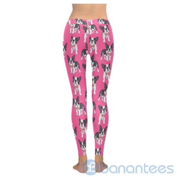 Bulldog Pink Leggings For Women Product Photo