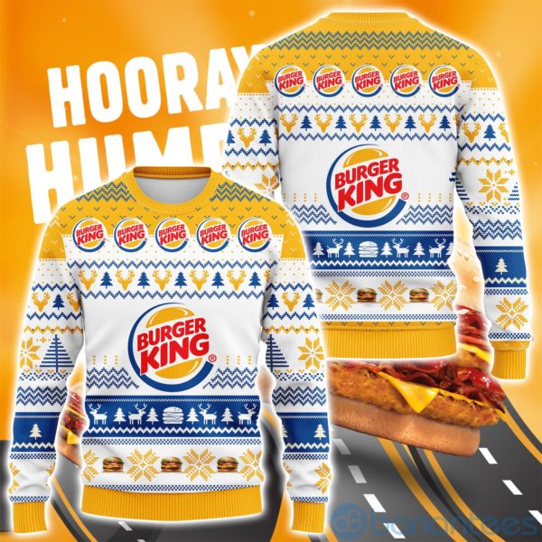 Burger King Ugly Christmas All Over Printed 3D Shirt Product Photo