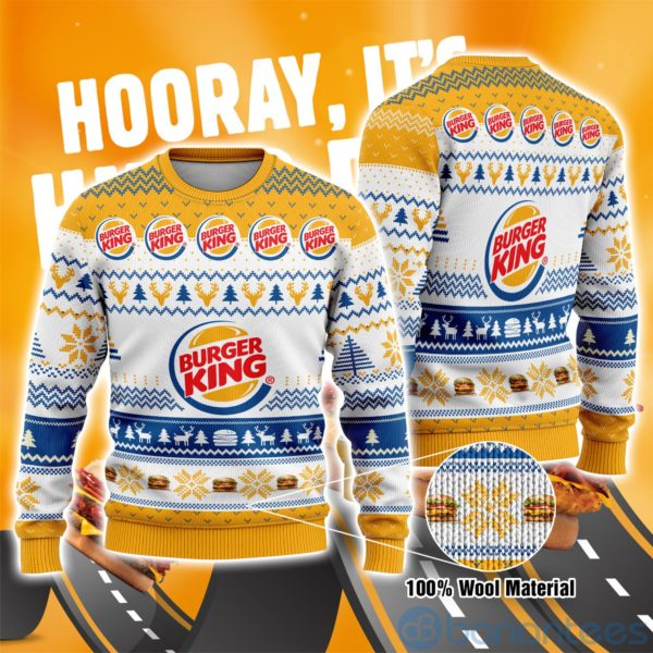 Burger King Ugly Christmas All Over Printed 3D Shirt Product Photo