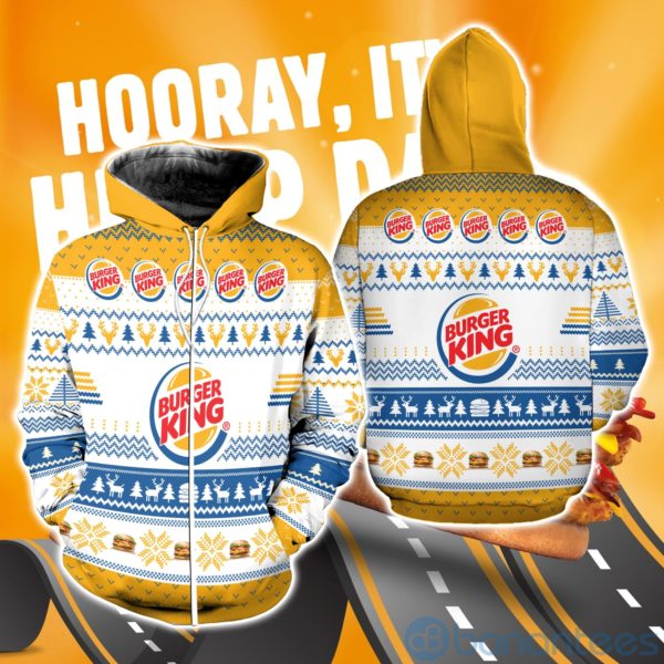 Burger King Ugly Christmas All Over Printed 3D Shirt Product Photo