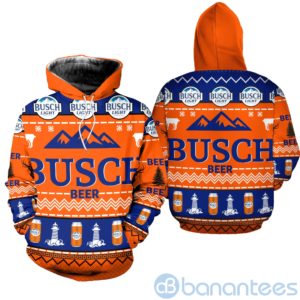 Busch Beer Ugly Christmas All Over Printed 3D Shirt Product Photo