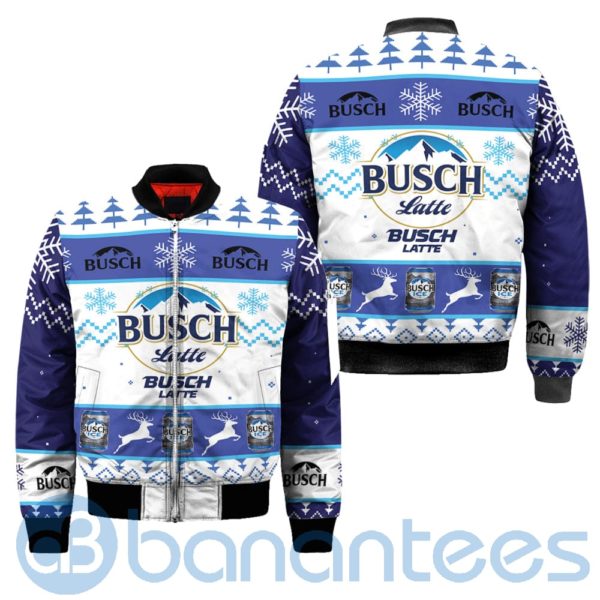 Busch Latte Beer Ugly Christmas All Over Printed 3D Shirt Product Photo