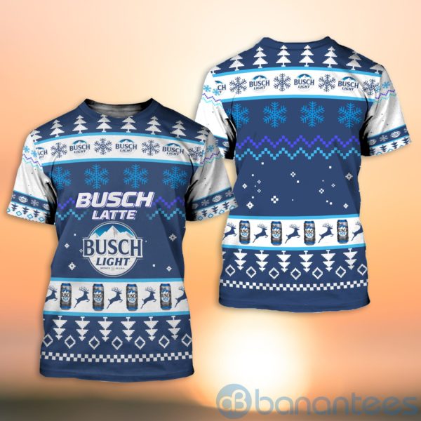 Busch Light Ugly Christmas All Over Printed 3D Shirt Product Photo