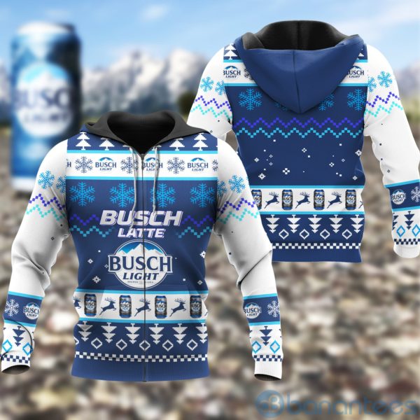 Busch Light Ugly Christmas All Over Printed 3D Shirt Product Photo