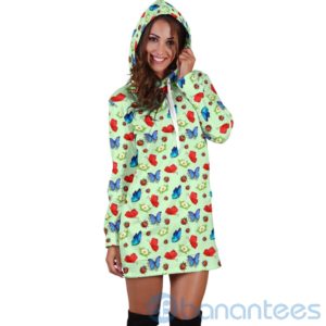 Butterfly Garden Hoodie Dress For Women Product Photo