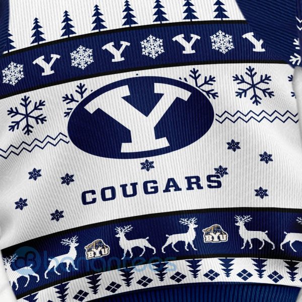 BYU Cougars Custom Name Personalized Ugly Christmas 3D Sweater Product Photo