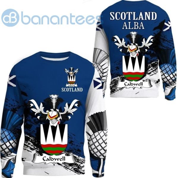 Caldwell Scottish Family Crest Scotland Special All Over Printed 3D Sweatshirt Product Photo