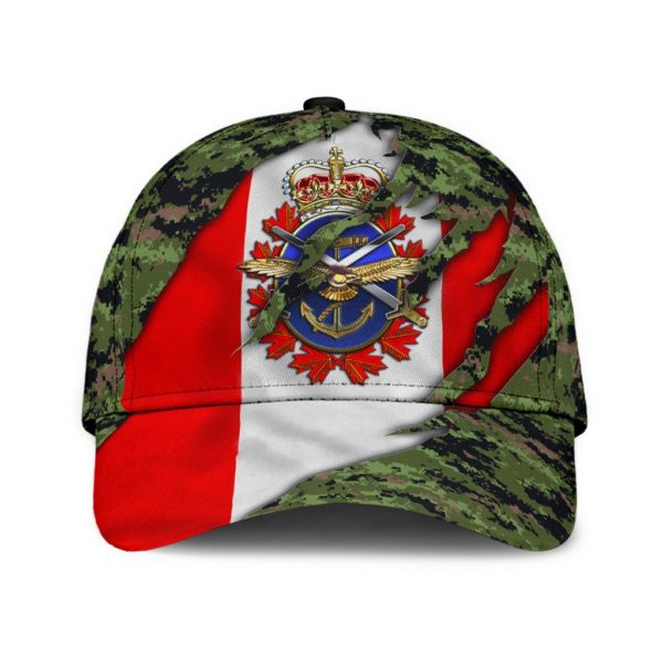 Canadian Veteran Armed Forces Camo Background All Over Printed 3D Cap Product Photo