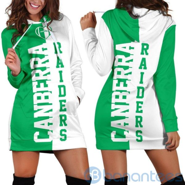 Canberra Rugby Hoodie Dress For Women Product Photo