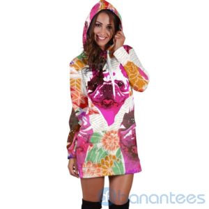 Candy Frenchie Hoodie Dress For Women Product Photo