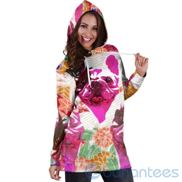 Candy Frenchie Hoodie Dress For Women Product Photo