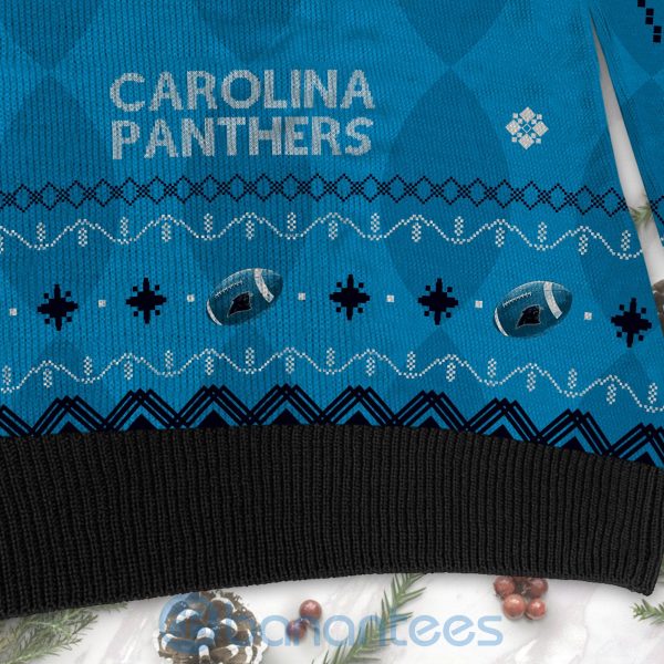 Carolina Panthers American Football Black Ugly Christmas 3D Sweater Product Photo