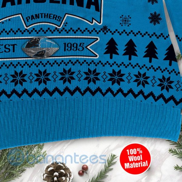 Carolina Panthers Cute Baby Yoda Grogu Ugly Christmas 3D Sweater Product Photo