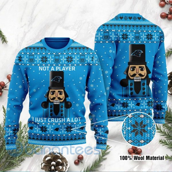 Carolina Panthers I Am Not A Player I Just Crush Alot Ugly Christmas 3D Sweater Product Photo