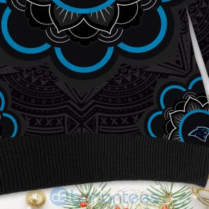 Carolina Panthers Mandala Logo Ugly Christmas 3D Sweater Product Photo