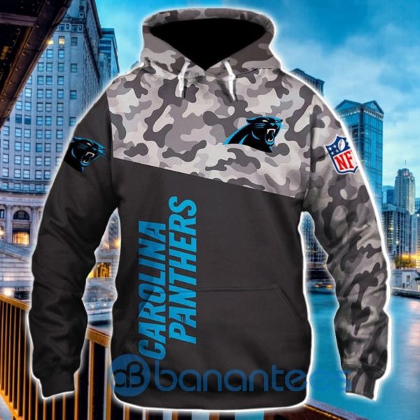 Carolina Panthers Military All Over Printed 3D Hoodie Zip Hoodie Product Photo